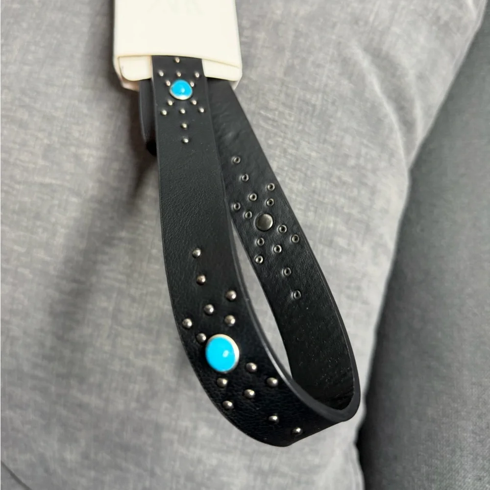NWT Zara Kids Girls Studded STONE COWBOY BELT Size 10 - 14 Years